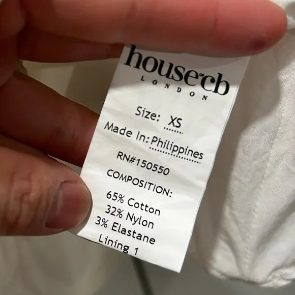 House of Cb Carlotta White Corset Mini Dress | XS - Picture 7 of 9